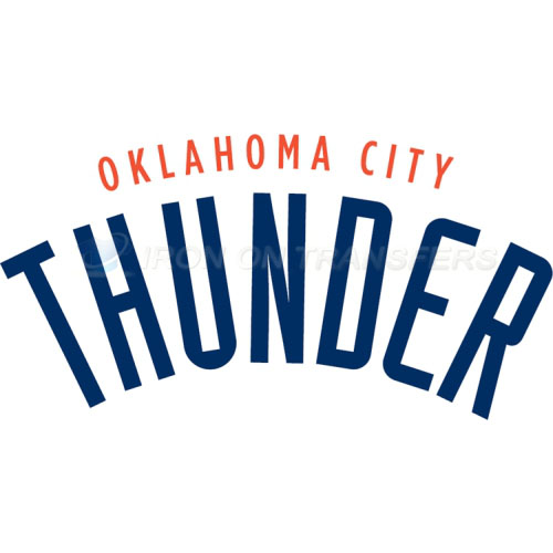 Oklahoma City Thunder Iron-on Stickers (Heat Transfers)NO.1129